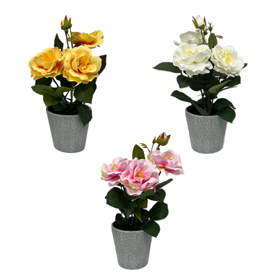 33CM ROSE FOLIAGE IN POT