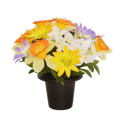 25CM DAFFODIL DAHLIA HYDRANGEA X 16 GRAVE POT