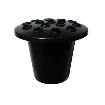 10cm Black Grave Pot