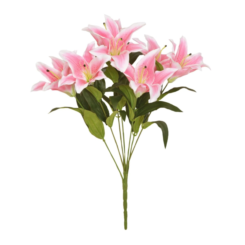 60CM PINK STAR GAZER LILY X 7 BOUQUET sincerefloral