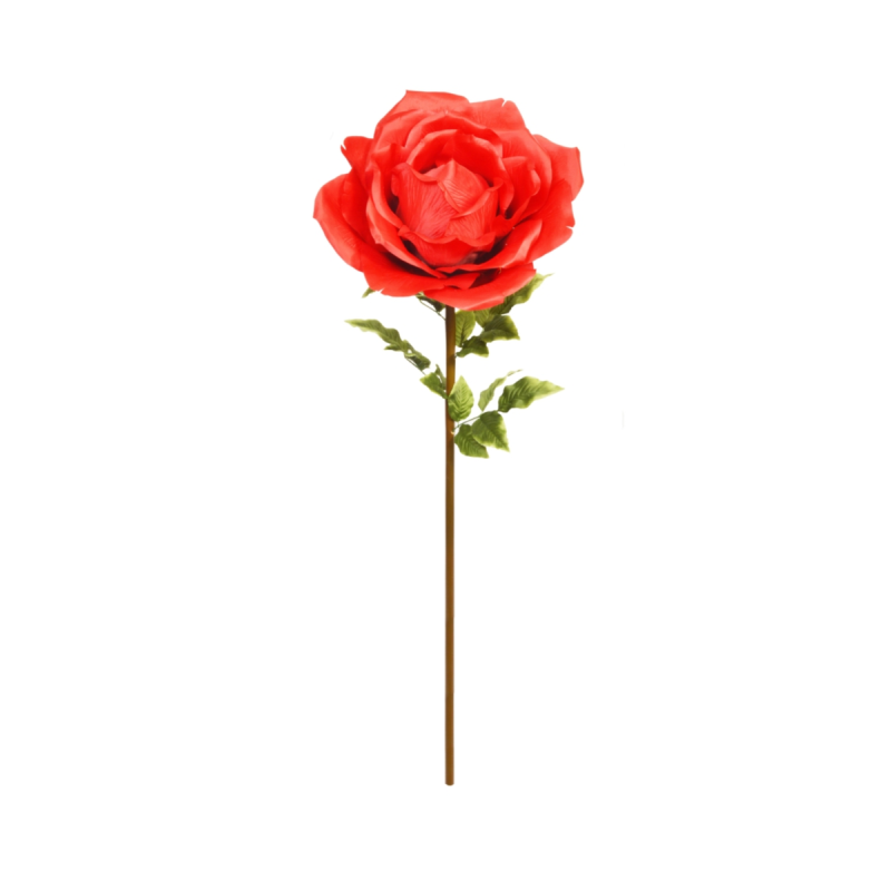 135 X 40CM RED MEDIUM OPEN ROSE STEM | sincerefloral