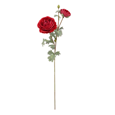 72CM RED PEONY X 2 STEM